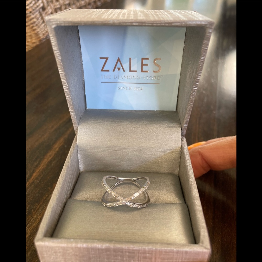 Zales Silver Infinity Ring - image 1